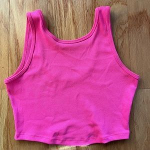 Bright pink flattering tank